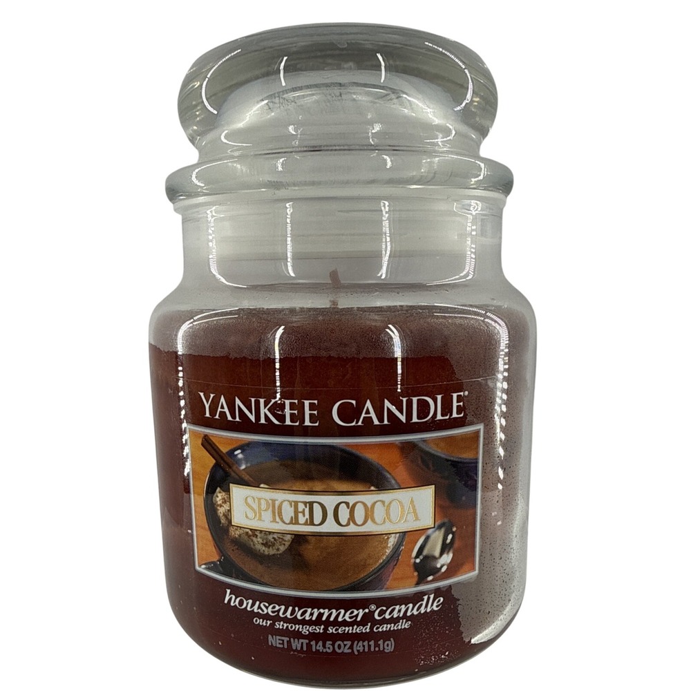 Yankee Candle Spiced Cocoa Housewarmer Medium Jar Candle 14.5 oz‎ Brown 1078553
